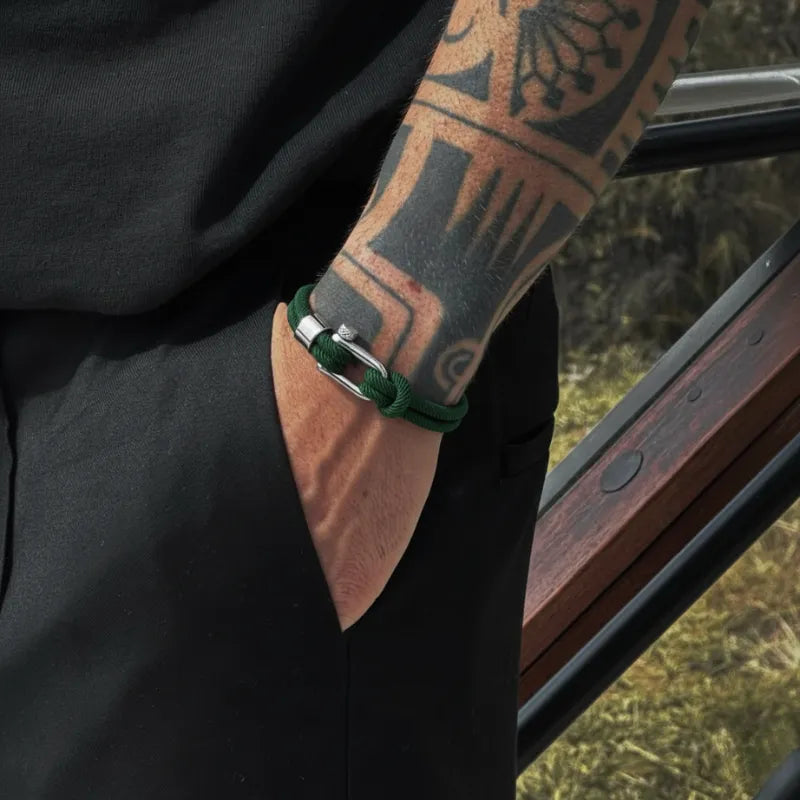 Green Rope Bracelet Malibu
